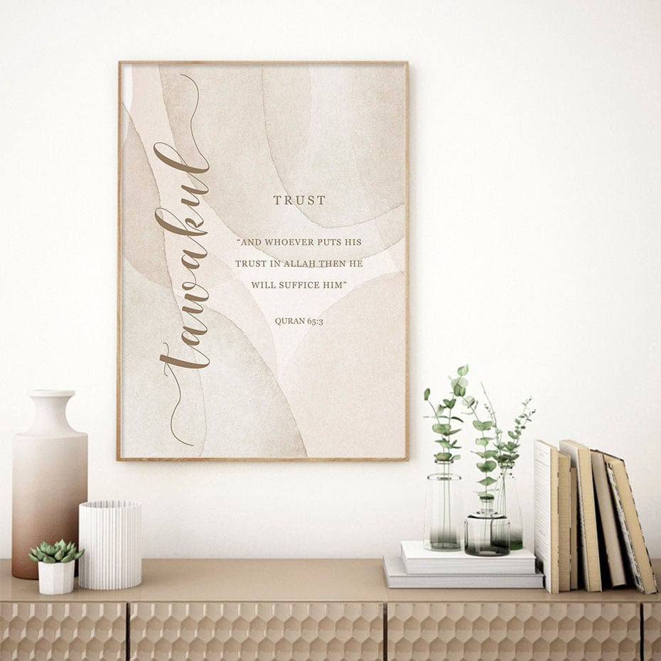 Poster Geduld Hoffnung Dankbarkeit Gebet · Wandbilder Wohnzimmer & Schlafzimmer · Deko Print Bilder · ohne Rahmen