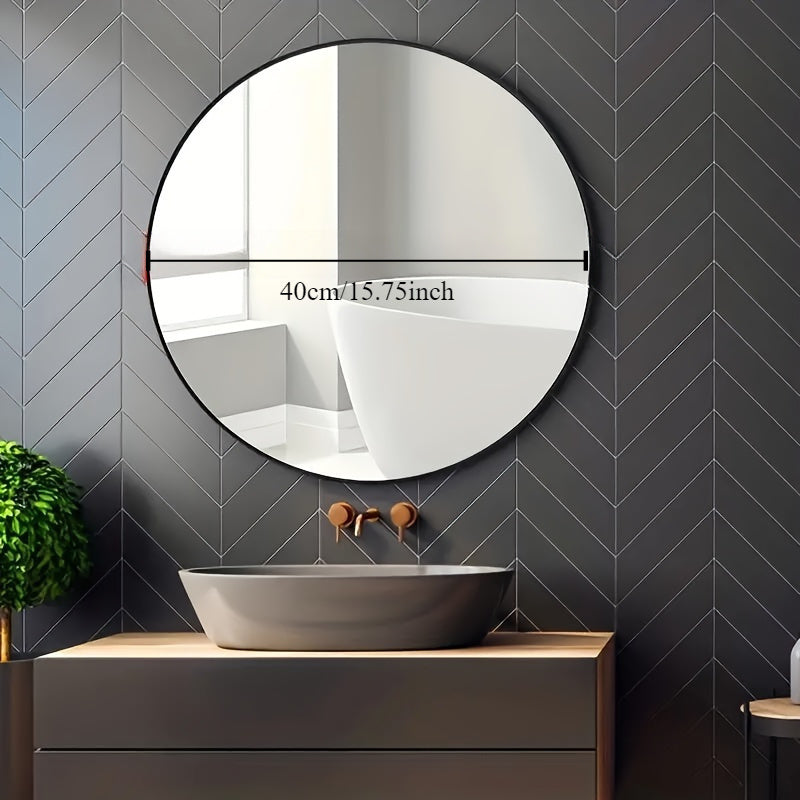 NNETM Luxurious Round Wall-Mounted Vanity Mirror