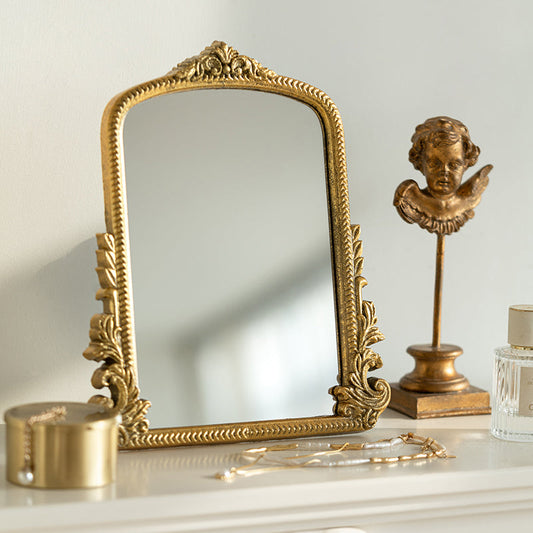 Gold Carved Vanity Mirror