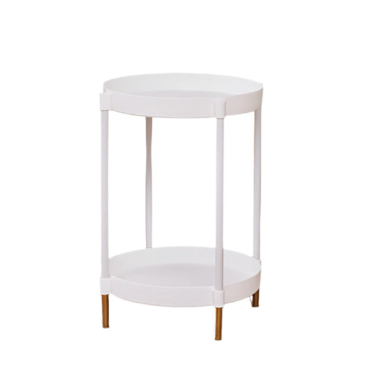 Măsuță de noptieră rotundă mică, din metal