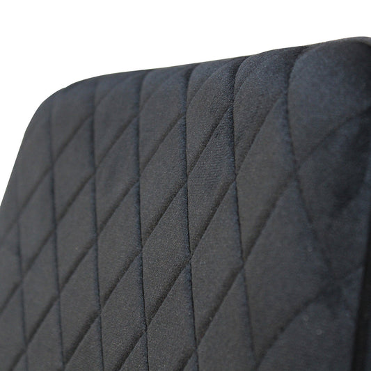 Dining Chairs x 4 Padded Seat Soft Velvet