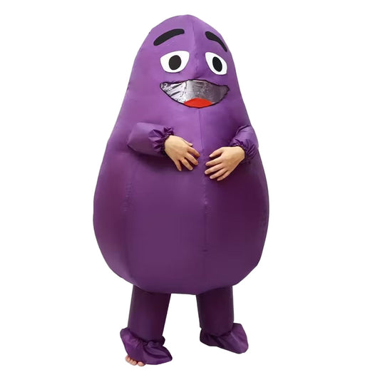 Costum de Halloween cu cartofi de desene animate și ochelari