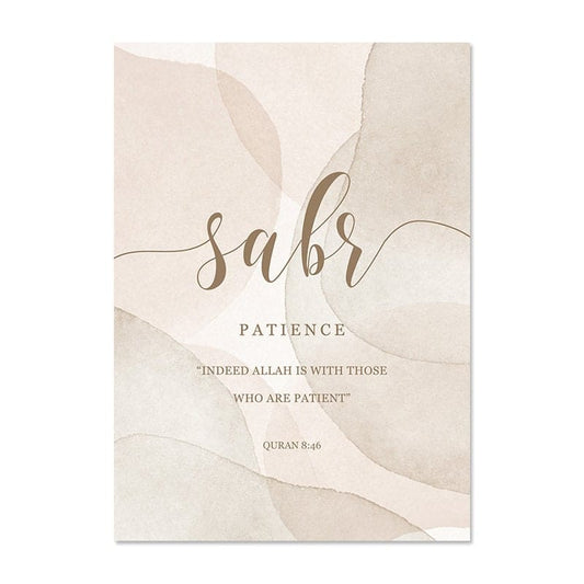 Poster Geduld Hoffnung Dankbarkeit Gebet · Wandbilder Wohnzimmer & Schlafzimmer · Deko Print Bilder · ohne Rahmen
