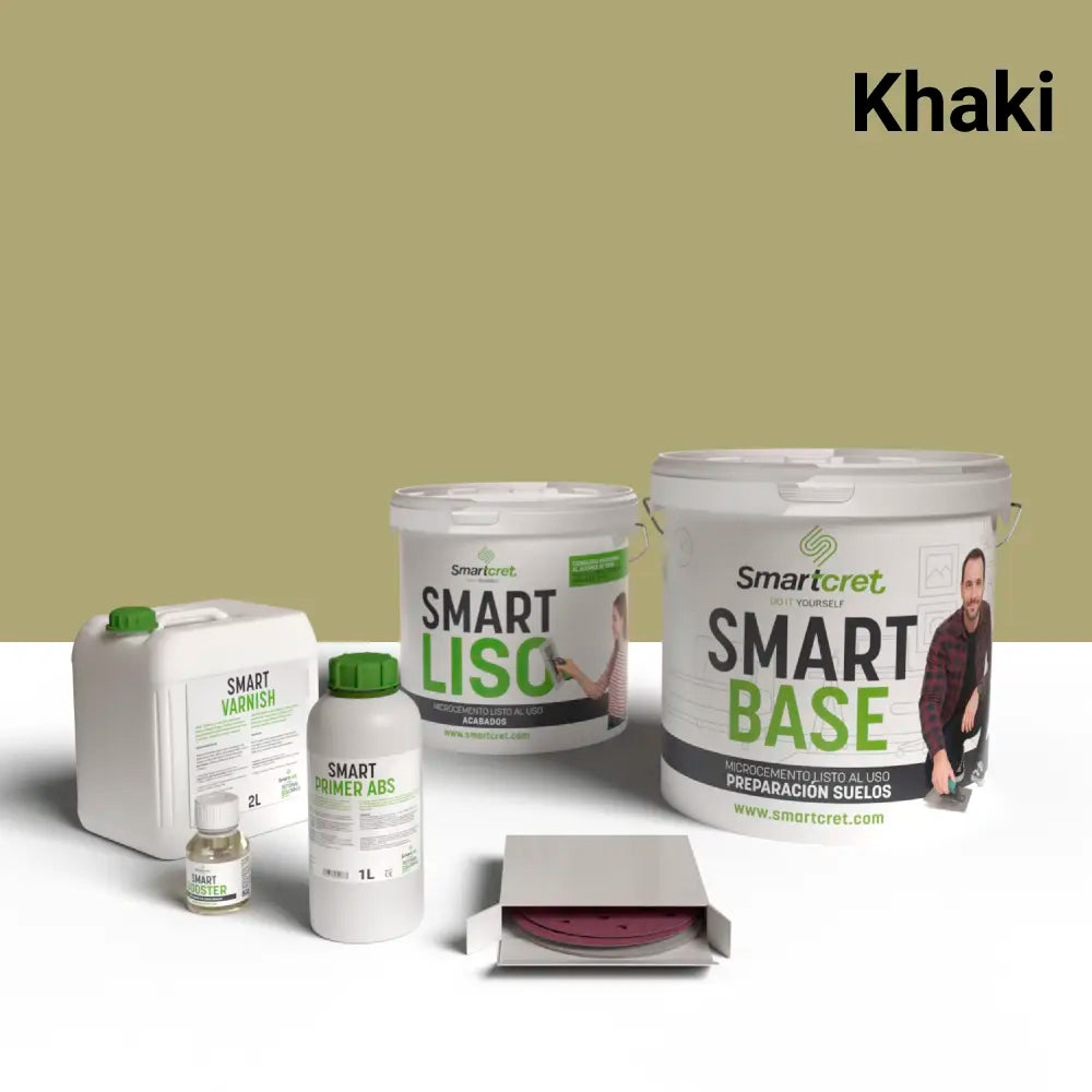 Kit microcemento para paredes de cocina de pladur o yeso 8 m²