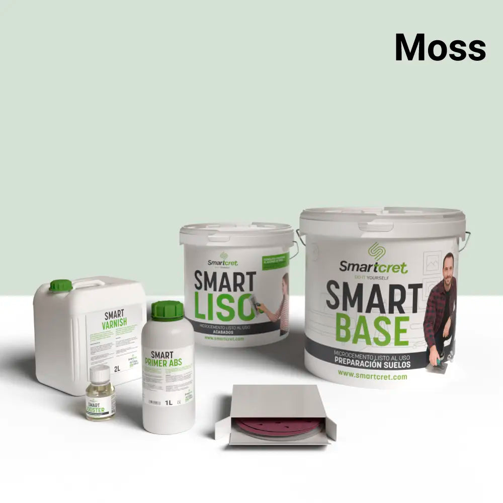 Kit microcemento para paredes de cocina de pladur o yeso 8 m²