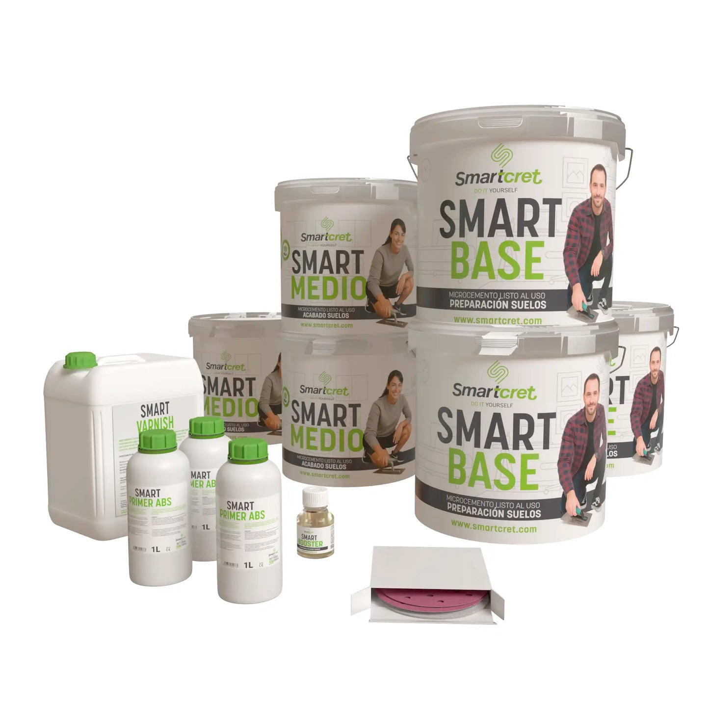 Kit microcemento para suelos de cocinas de 96 m² (superficies absorbentes)